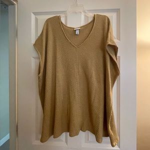 AVA & VIV Tan Tunic/Blouse